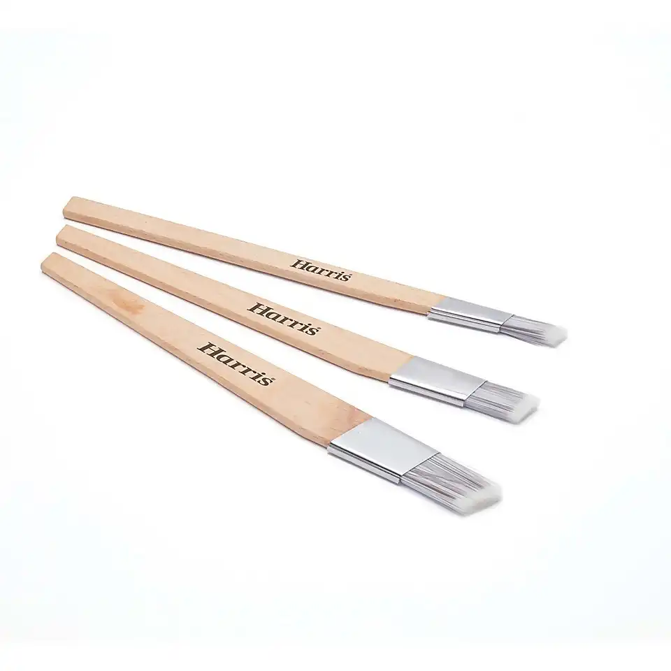 Harris Seriously Good Fitch Paint Brushes Pack Of 3 Cutting In & Control