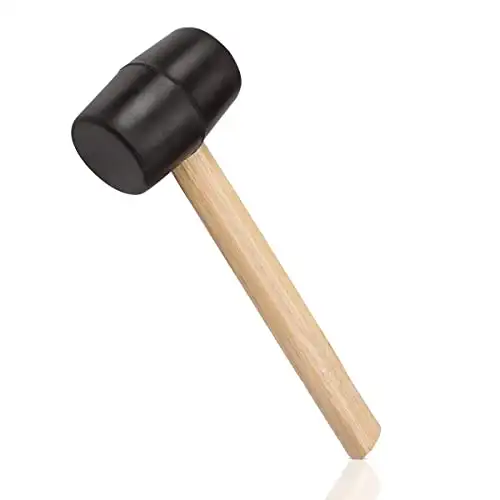 Black Large Rubber Mallet 16oz Heavy Duty