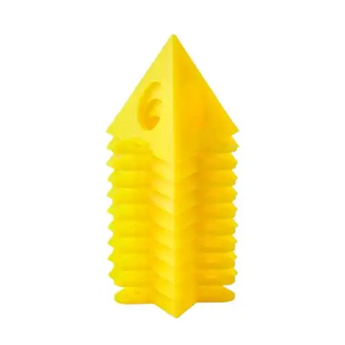 10Pcs Painting Pyramids Yellow Perforated Woodwork Paint Stands