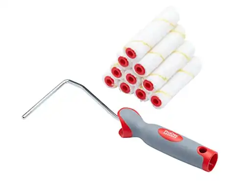 ProDec Advance Short Pile Microfibre Mini Paint Rollers and Frame