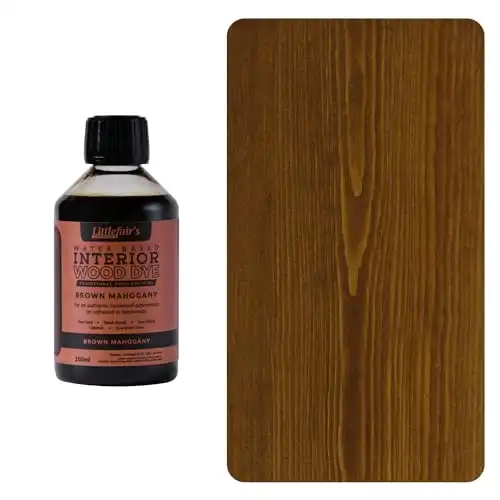 Littlefair's Wood Stain Water Based: Brown Mahogany