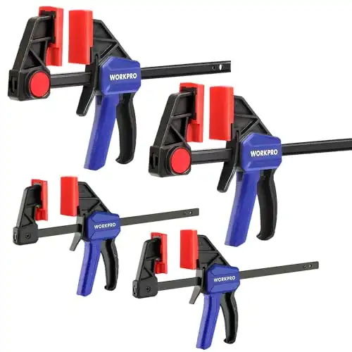 WORKPRO 4-Piece Clamps for Woodworking