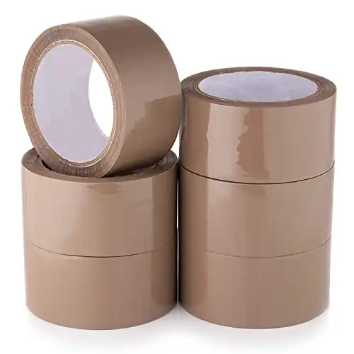 Wolf Tapes Packaging Tape, Heavy-Duty Parcel Tape for Packing