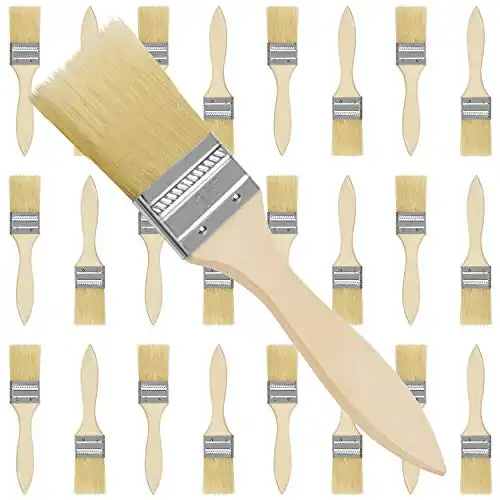 25 Pack 1.5 Inch/3.81cm Chip Paint Brushes