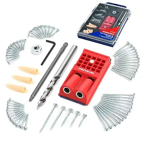 Complete Pocket Hole Drilling Jig Kit - 125 Pieces