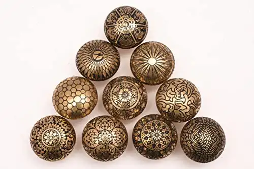 Set of 10 Brass Knobs