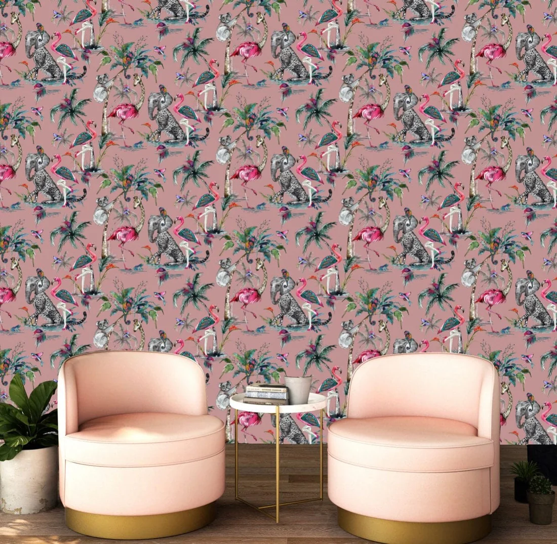 ChiMiracle Pink Wallpaper – Muck N Brass