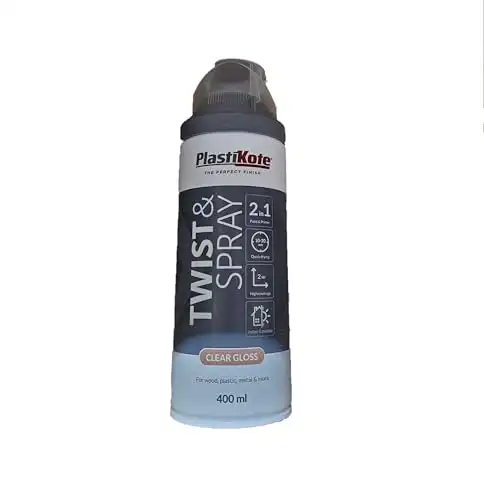 Plasti-kote 400ml Twist and Spray - Clear Gloss 400ml