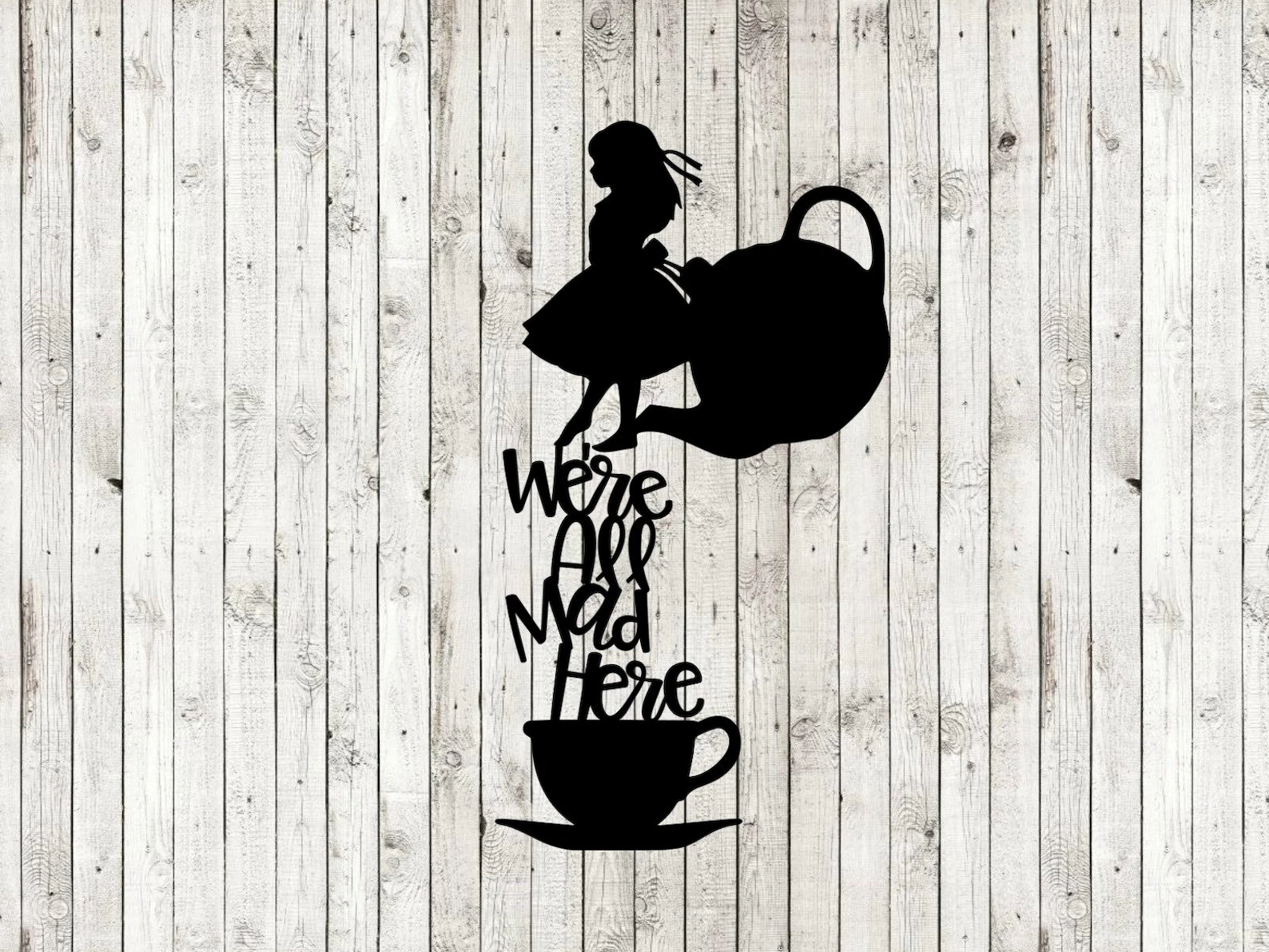 Alice in Wonderland Svg, We're All Mad Here Svg, Alice Svg, Cut Files for Cricut Silhouette, Clipart - Etsy UK