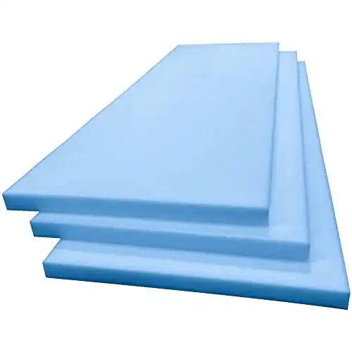 Brillars Upholstery Blue Foam Thick High Density Standard Foam Sofa Dining Cushions Seat Pads for Seating Back Pad Support (60