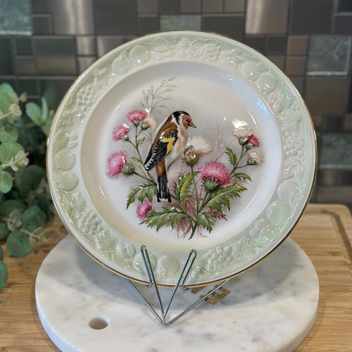 Vintage Royal Worcester Palissy "Goldfinch" Plate - Exquisite Bird Decor - Image 1