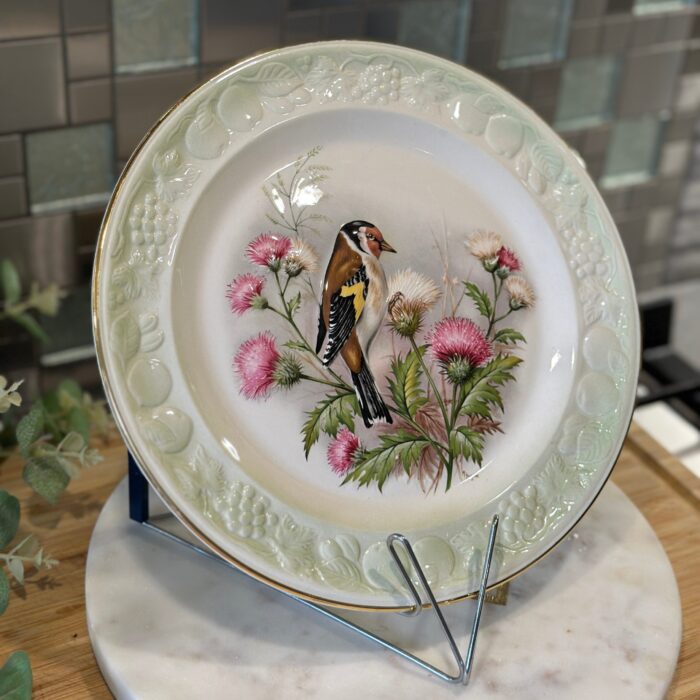 Vintage Royal Worcester Palissy "Goldfinch" Plate - Exquisite Bird Decor - Image 3