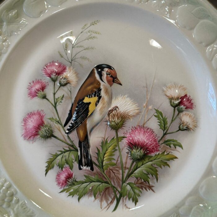 Vintage Royal Worcester Palissy "Goldfinch" Plate - Exquisite Bird Decor - Image 4