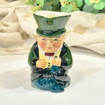 Vintage Roy Kirkham "Rich Man" Toby Jug Staffordshire Hand Painted Character Jug