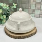 Vintage BHS Lincoln Lidded Tureen - Cream with Raised Fruit Detail