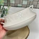 Vintage BHS Lincoln Lidded Tureen - Cream with Raised Fruit Detail