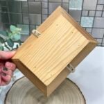 Pair of Vintage French Wooden Baskets with Bentwood Handles