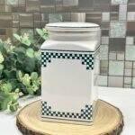 Vintage French "Farine" Storage Jar - Ceramic Flour Canister