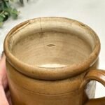 Antique French Confit Pot - Brown Glazed Stoneware, Rustic Kitchen Decor