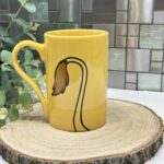 Disney's The Lion King Mug - Vintage Yellow, Simba Mane & Paws Design