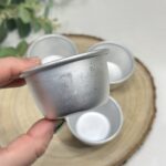 Vintage French Aluminum Pudding Moulds Tins Set of 4 Individual Timbale Moulds