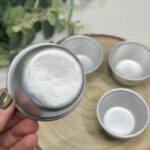 Vintage French Aluminum Pudding Moulds Tins Set of 4 Individual Timbale Moulds
