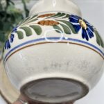 Vintage Hand-Painted Floral Pitcher & 2 Mugs Set Ceramic Folk Art