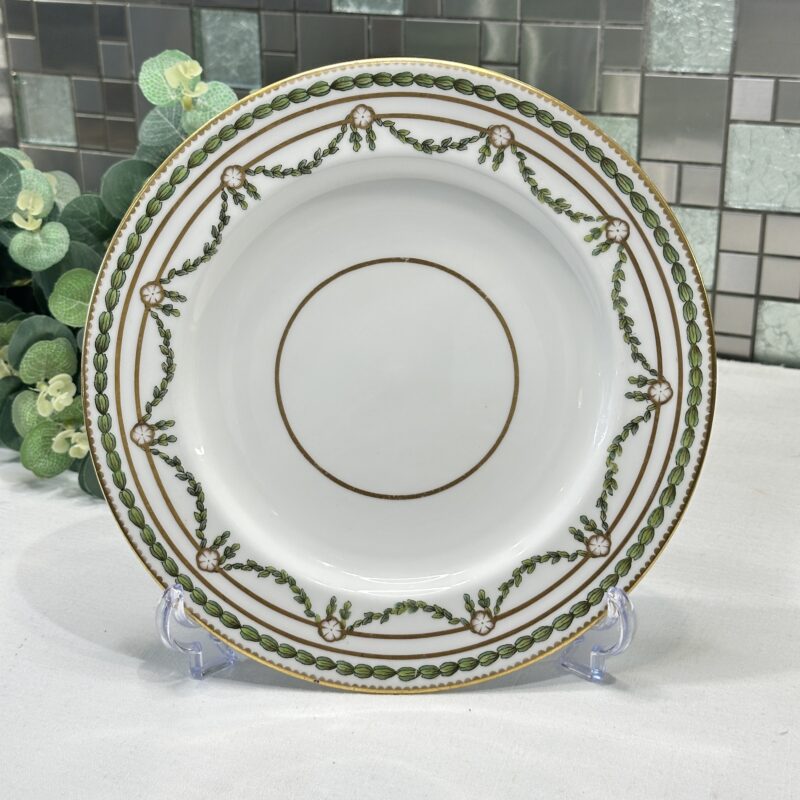 Antique Spode Copeland Thomas Goode Dinner Plate Green Garland 1891