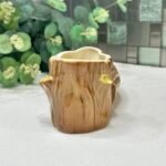 Vintage Hornsea Fauna Squirrel & Tree Stump Vase Planter 1960s