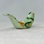 Hand-Painted Bird Egg Cup Ceramic Folk Art Pottery Signed