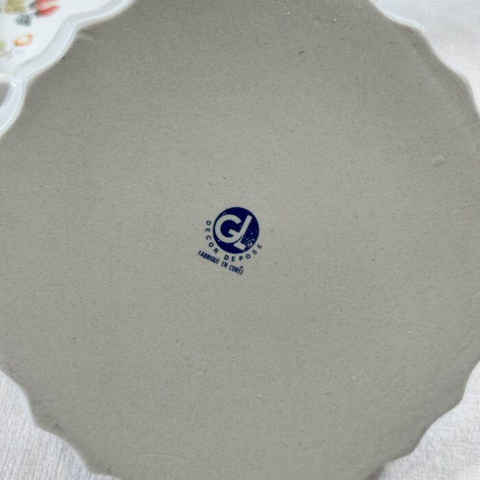 5 Vintage Tartlet Dishes Porcelain Fruit Pattern GL Korea Baking Moulds