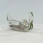 Vintage Mtarfa Glass Boat Bowl Malta Hand Blown 1980s Ornament