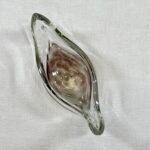 Vintage Mtarfa Glass Boat Bowl Malta Hand Blown 1980s Ornament