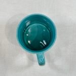 Vintage Staffordshire Potteries Fireplace Mug Teal Blue Orange