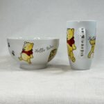 Vintage Disney Winnie the Pooh Mug & Bowl Set Martin Yaffe Hello Pooh