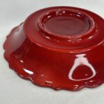 Vintage Royal Doulton Flambe Bowl Country Scene 1930s Red Black