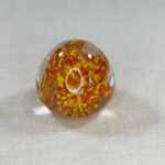 Vintage Murano Glass Paperweight Floral Design 1960s Mid-Century