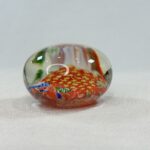 Vintage Murano Millefiori Paperweight 1960s Floral Italy