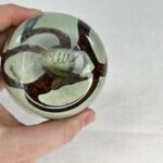 Mdina Glass Paperweight Egg Earth Tones Malta Michael Harris
