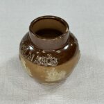 Royal Doulton Stoneware Colman's Mustard Pot c1910 Advertising Hunt Scene