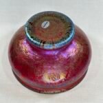 Vintage Royal Brierley Iridescent Glass Bowl Michael Harris 1980s