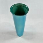 Jane Cox Studio Pottery Vase Turquoise Glaze Isle of Wight Signed