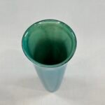 Jane Cox Studio Pottery Vase Turquoise Glaze Isle of Wight Signed