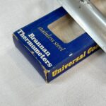 Vintage Universal Cookmeter Thermometer Stainless Steel 9" Boxed 1970s