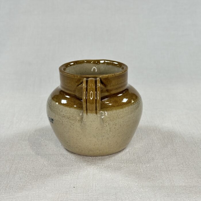 Vintage Cheddar Stoneware Jug | Salt Glazed Creamer | Treacle Glaze | Hand-Painted