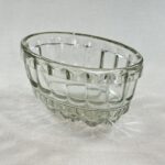 Vintage Glass Jelly Mould | Oval Fluted Pie Mold | Leaf Design