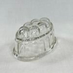 Vintage Pressed Glass Jelly Mould | Oval | Fluted Design | 1 Pint