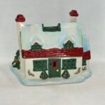 Rare Spode Christmas Tree Cottage Tea Light Holder | S3324-A6 | Boxed