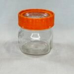 Vintage Ravenhead Kilner Jar 500ml Orange Lid Retro Storage Stacking Glass