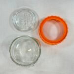 Vintage Ravenhead Kilner Jar 500ml Orange Lid Retro Storage Stacking Glass